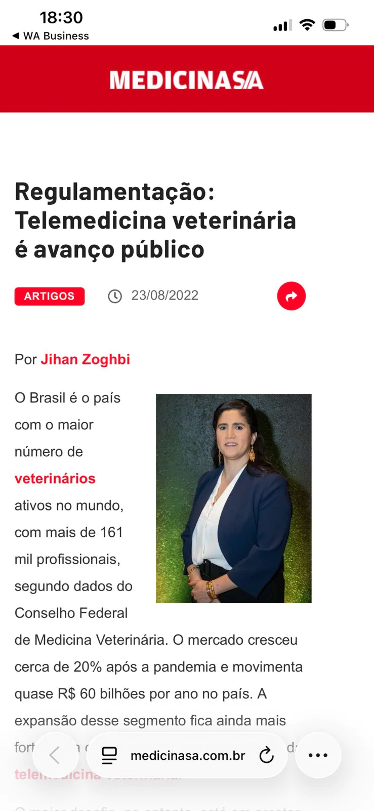 Tela de atendimento por telemedicina
