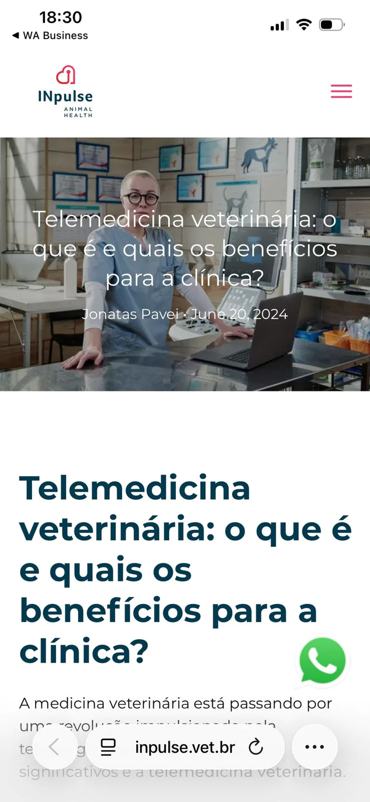 Tela de atendimento por telemedicina