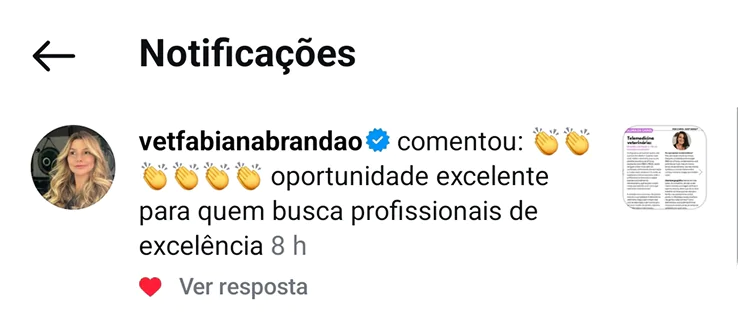Depoimento de aluno